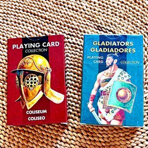 Unopened Gladiators and Coliseum Playing Cards Severino Baraldi for Lo Scarabeo